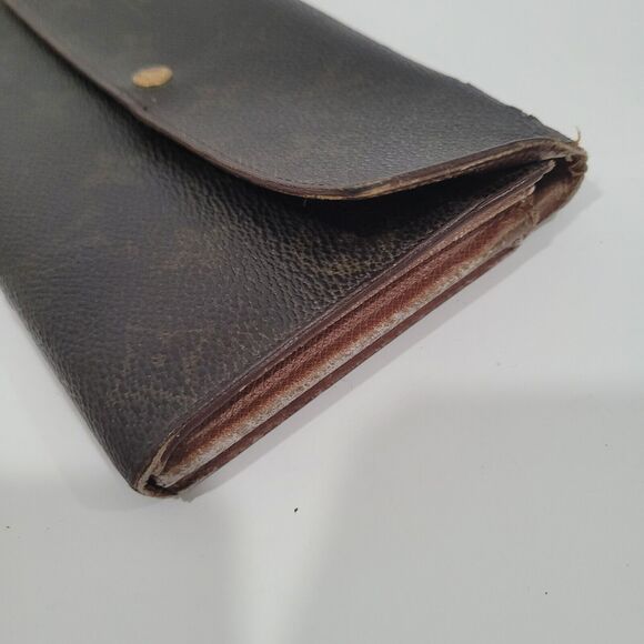 Authentic LOUIS VUITTON LV Vintage Monogram Sarah Wallet Envelope Leather 1996 - Picture 13 of 15